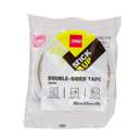Deli Double-Sided Tissue Tape, 12 mm × 10 m × 80 mm, Thin Profile, Perfect for Pasting Posters, Envelopes & Stickers, White - 1 Roll 3