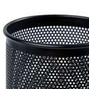 Deli Mesh Pen Holder, Round Shape, Heavy-Duty, Weighted Steel Base For More Durability - Black 3