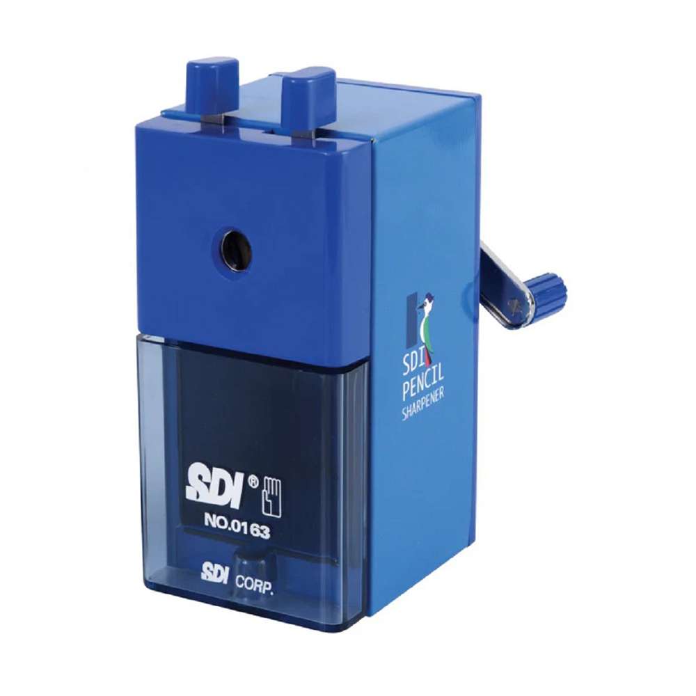 Hand Pencil Sharpener with Clamp, Desk-Mount Stability, Secure Sharpening - Assorted