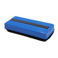Atlas Magnetic Whiteboard Duster, Large 14.5×6×3.8 cm, High-Grip, Quick & Easy Clean, Stays on Board, Ideal for School & Office Use - Blue
