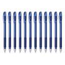 Pentel Feel-It Ballpoint Pen, 0.7 mm Fine, Smooth Low-Viscosity, Slim Barrel, Ideal for School, Forms & Notes, Blue – Pack of 12 0