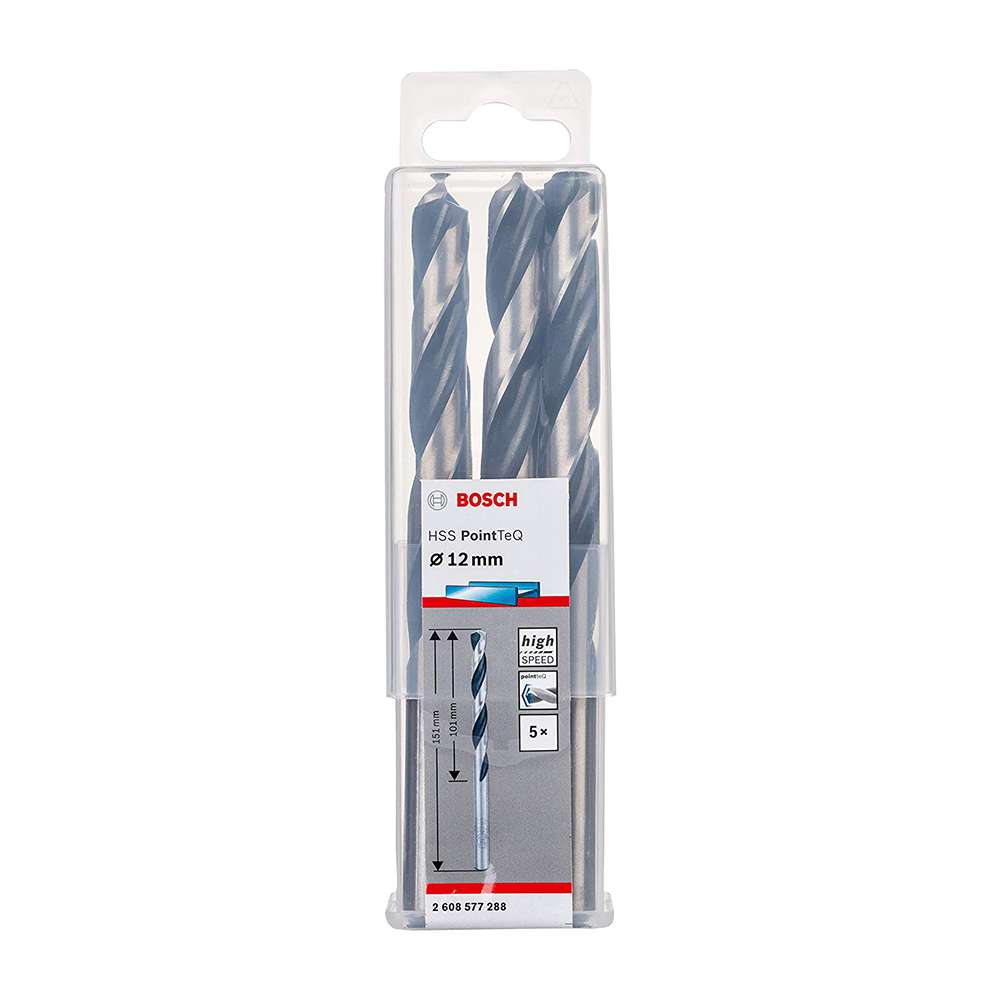 Bosch 2608577288 PointTEQ HSS Twist Drill Bit 12 x 101mm 1
