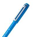 Pentel iZee Ballpoint Pen, 0.7 mm Fine, Click Off Cap, Low-Viscosity Ink, Smooth & Clean, Honeycomb Grip, Metal Clip, Ideal for Everyday Writing - Sky Blue 2