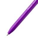 Pentel iZee Ballpoint Pen, 0.7 mm Fine, Low-Viscosity Ink, Clip Off Cap, Smooth & Clean, Honeycomb Grip, Metal Clip, Ideal for Everyday Writing - Violet 2