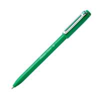 Pentel iZee Ballpoint Pen, 0.7 mm Fine, Low-Viscosity Ink, Smooth & Clean, Honeycomb Grip, Metal Clip, Ideal for Everyday Writing - Green