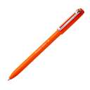 Pentel iZee Ballpoint Pen, 1.0 mm Medium, Clip Off Cap, Low-Viscosity Ink, Smooth & Clean, Honeycomb Grip, Metal Clip, Ideal for Everyday Writing, Orange – Pack of 12 0