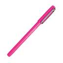 Pentel iZee Ballpoint Pen, 1.0 mm Medium, Click Off Cap, Low-Viscosity Ink, Smooth & Clean, Honeycomb Grip, Metal Clip, Ideal for Everyday Writing - Pink 1