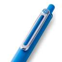 Pentel iZee Retractable Ballpoint Pen, 1.0 mm Medium, Low-Viscosity Ink, Smooth & Clean, Honeycomb Grip, Metal Clip, Ideal for Everyday Writing, Sky Blue – Pack of 12 1