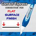 Pentel Correct Express Correction Pen, Fine Metal Tip , 7 ml, Super Quick Dry, Instant Write Over, Comfortable Press, Ideal for School & Office Use - White 5