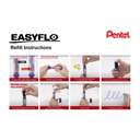 Pentel Easyflo Ink Refill for Whiteboard Markers, Suitable for MW60M Series, Smooth Flow, Quick Dry, Ideal for Office & Home Use, Green – Pack of 12 4