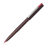 Pentel Stylo Disposable Fountain Pen, Flexible Delta Nib, Smooth Water-Based Ink, Variable Line, Lightweight Design, Ideal for Writing & Notes, Red - Pack of 12