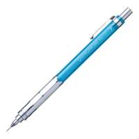 Pentel Graph Mechanical Pencil, 0.7 mm, Fixed Sleeve, Balanced Metal Feel, Smooth & Durable Lines, Dark Strokes, Ideal for Technical Task - Sky Blue Barrel