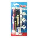 Pentel Fiesta Study Set, 0.5 mm Pencil with HB Leads & Eraser, All-in-One Exam Kit, Ideal for School & Home Use, Assorted - Pack of 1 + 100 + 1 0