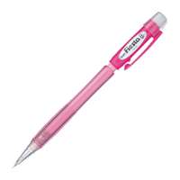 Pentel Fiesta Mechanical Pencil, 0.5 mm, Ridged Grip, Pocket-Safe Tip, Smooth & Precise Lines, Everyday Value, Ideal for Technical Writing, Red Barrel - Pack of 12