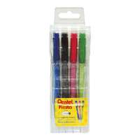 Pentel Fiesta Mechanical Pencil, 0.5 mm, Ridged Grip, Pocket-Safe Tip, Smooth & Precise Lines, Everyday Value, Ideal for Technical Writing, Assorted - Pack of 4