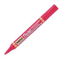 Pentel Permanent Marker, Bullet Tip, Low-Odour Ink, Multisurface, Smooth Writing, Anti-Roll Cap, Ideal for Marking & Labelling – Red