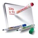 Pentel Whiteboard Marker, Bullet Tip, Smooth Flow, Comfortable Grip, Everyday Dry-Wipe, Anti-Roll Cap, Ideal for School & Office Use, Blue – Pack of 12 4