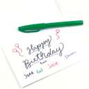 Pentel Sign Pen, Fibre Tip 2 mm, Smooth Water-Based, Classic Writing, Rich Color, Comfortable Grip, Ideal for Office Use - Green Ink 2