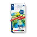 Staedtler Design Journey Pure Colour Watercolour Pencils, Metal Box, Blend with Water, Smooth Texture, Quick Dry, Ideal for Skecthing & Drawing, Assorted - Pack of 12 Colors 0