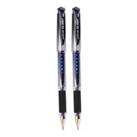 Uni-ball Signo Gel Impact Broad Pens, 1.0 mm, Saturated Pigment, Ultra-Smooth, Smudge-Resistant, Rubber Grip, Ideal for School & Office Use, Blue – Pack of 2