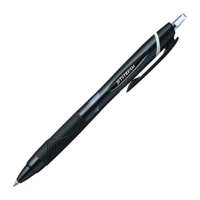 Uni-ball Jetstream Colors Retractable Ball Pen, 1.0 mm, Hybrid Quick-Dry Ink, Smooth & Smudge-Resistant, Ideal for Fast Notes - Black