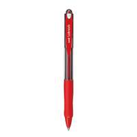 Uni-ball Laknock Ballpoint, 1.4 mm Broad, Smooth Oil-Based, Bold Lines, Soft Grip, Ideal for Priorities & Labels - Red