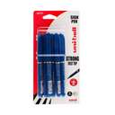 Uni Sign Pen, 0.7 mm, Smooth Water-Based Ink, No-Bleed, Bold Lines, Comfortable Grip, Ideal for Writing & Labels, Blue – Pack of 6 0