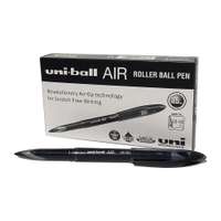 Uni-ball AIR Micro CM, 0.5 mm, Air-Tip Technology, Ultra-Smooth, Quick-Dry, Ergonomic, Ideal for Daily Notes, Greige Barrel / Black Ink – Pack of 12