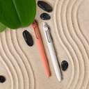 Uni-ball Zento Fine Rollerball Pen, 0.7 mm, Water-Based, Ultra-Smooth, Comfortable Grip, Ideal for Everyday Writing - Adobe Barrel / Blue Ink 3