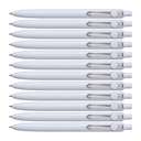 Uni-ball Zento Fine Rollerball Pen, 0.7 mm, Water-Based, Ultra-Smooth, Comfortable Grip, Ideal for Everyday Writing, Fog Barrel/ Blue Ink – Pack of 12 0