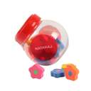 Nataraj Petals Erasers, Flower-Inspired Design, Gentle Erasing – Assorted, Mini Jar of 25 2