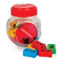 Nataraj Pointy Sharpener, Assorted Colours – Jar of 22 0