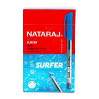 Nataraj Surfer Fine Ball Pen, Blue Ink – Pack of 10