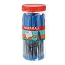 Nataraj Super Fine Ball Pen, Blue Ink 0.7mm – Jar of 30 0