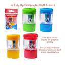 Nataraj Tidy Up Sharpener & Eraser, 2-in-1, Assorted Colours 6