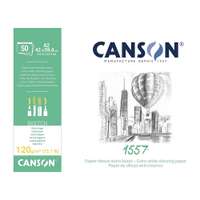 Canson 1557 Sketch Pad, A2, 120gsm, 50 Sheets, Fine Grain Acid-Free Paper for Drawing & Sketching