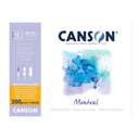 Canson Montval Watercolour Pad, 24x32cm, 300gsm, 12 Sheets, Cold-Pressed Acid-Free Paper for Artists 1