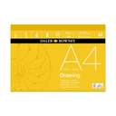 Daler Rowney Drawing Paper Pad, A4, 20 Sheets, 200gsm, Fine Grain Heavyweight Sketch Pad 0