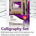 Daler Rowney Simply Calligraphy Set, 14-Piece, Complete Writing & Lettering Kit with Inks & Nibs 2