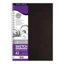 Daler Rowney Simply Wirebound Sketchbook, A3, 54 Sheets, 100gsm, Spiral Binding & Smooth Texture for Artists & Students 0
