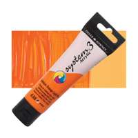 Daler Rowney System 3 Acrylic Colour, Cadmium Orange Light Hue, 59ml, Bright Warm Pigment, Smooth Texture & High Opacity