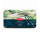Derwent Artist Pencil Tin, 36 Colours, Hard Wax Core, Professional Precision Drawing Set 1