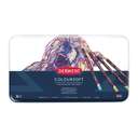 Derwent Coloursoft Pencil Set, Tin of 36, Soft Wax Core, Vibrant Artist Colour Range 2