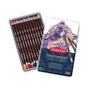 Derwent Coloursoft Pencil Tin, 12 Colours, Soft Core, Rich Colour Output 0