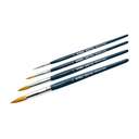 Giotto Taklon Round Brush, Size - 8, Synthetic Fibre, Pointed Tip, Smooth Color Blending, Mid-Size Fills, Comfortbale Grip, Ideal for Drawing & Craft 1