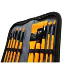 Mont Marte Acrylic Brush Set, Premium Synthetic Bristles for Studio Acrylic Painting - Pack of 11 3