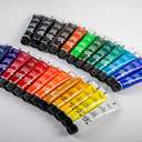 Mont Marte Acrylic Colour Paint Set, 24x12ml Tubes, Comprehensive Artist Palette, Smooth Finish & Bright Colours 3