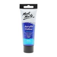 Mont Marte Acrylic Colour, 75ml, Intense Cool Tone, Smooth Flow & Excellent Coverage, Phthalo Blue
