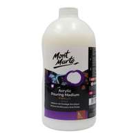 Mont Marte Acrylic Pouring Medium, 1 Litre, High Flow Additive, Enhances Paint Consistency & Gloss Finish