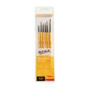 Mont Marte Gallery Acrylic Brush Set, Detailer & Liner Brushes for Fine Acrylic Painting & Precision Work - Pack of 6 0
